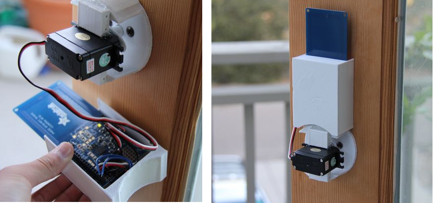 Convert Your Front Door Lock To An Nfc System Using A Qduino Mini 3dprint Com The Voice Of 3d Printing Additive Manufacturing
