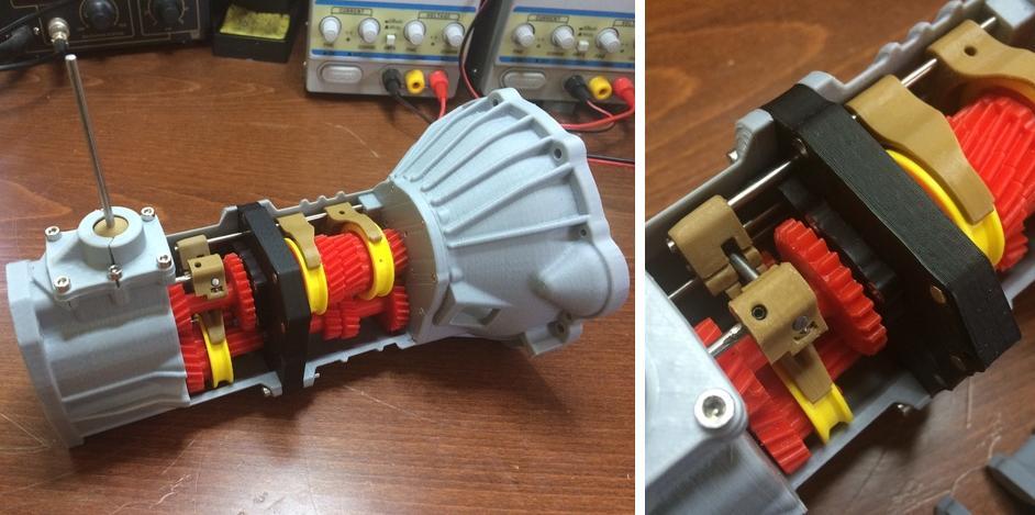 Mechanical Engineer 3d Prints A Working 5 Speed Transmission For A Toyota 22re Engine 3dprint Com The Voice Of 3d Printing Additive Manufacturing