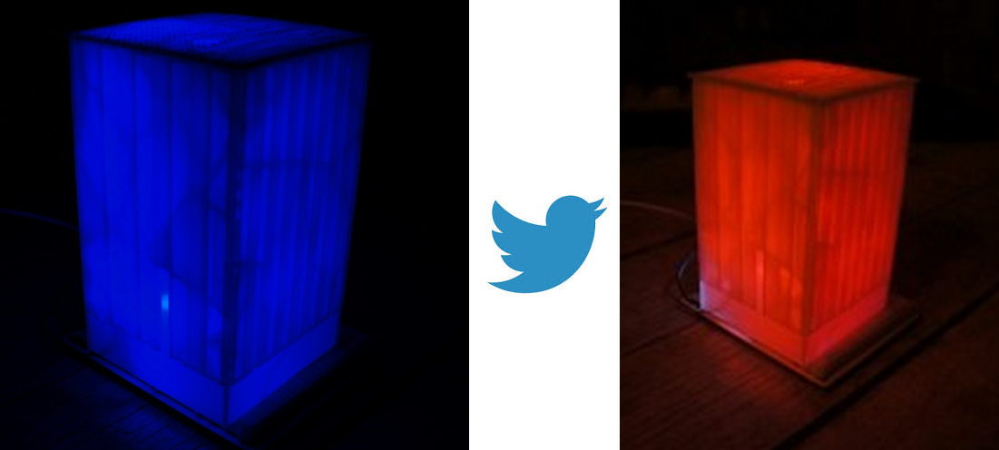 3D Printed Twitter Mood Lamp Assesses the Emotional State of Denver Residents