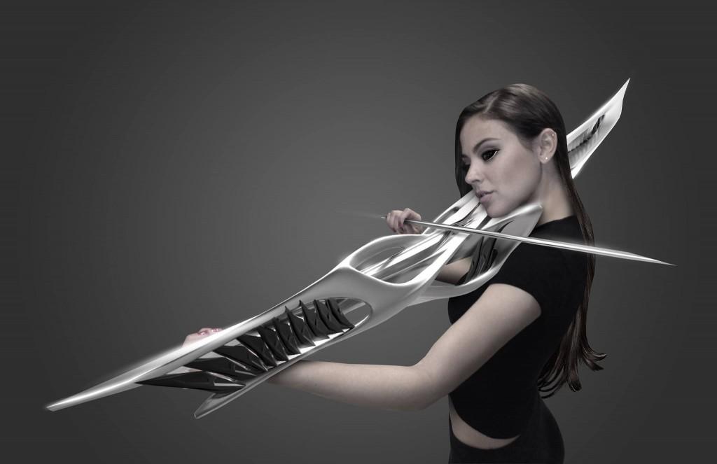 3D Printed 2-string piezoelectric violin