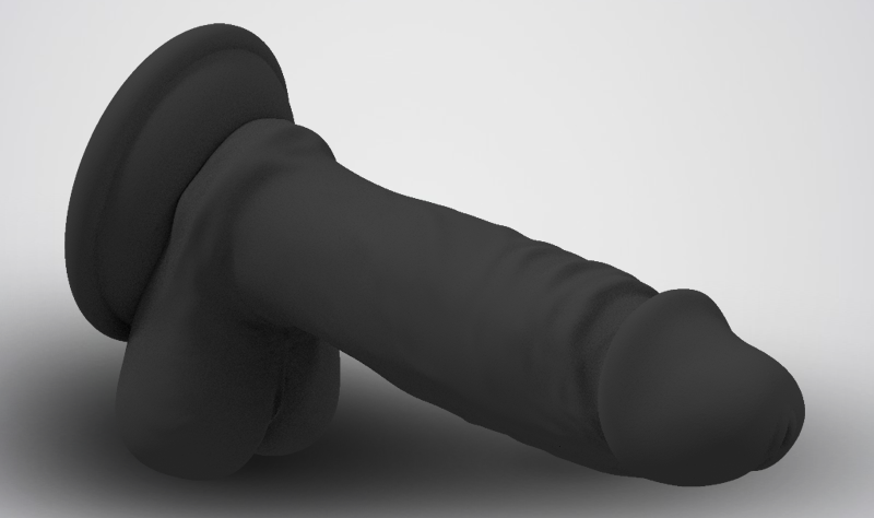One of SexShop3Ds biggest sellers, the 8 inch BBD, the “Big Black Dildo”.