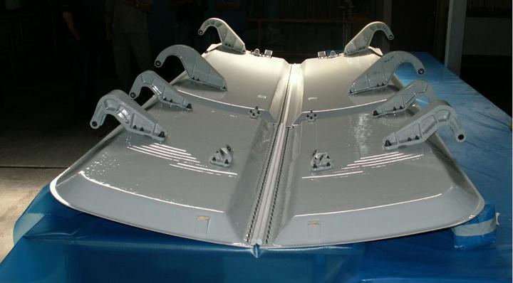 Cyclone, a subsidiary of Elbit Systems, builds composite components like this one for the Boeing 787.
