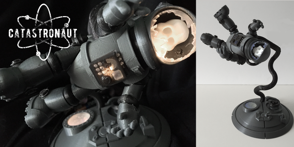 CATASTRONAUT – Freaky, 3D Printable, Articulated, Dead Astro-legend