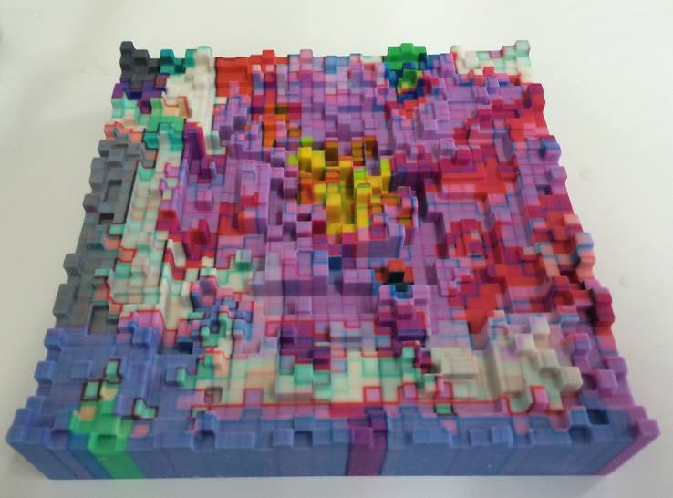 Mark Bern Takes His 2-Dimensional Pixel Art and Prints it in 3D - | The Voice of 3D Printing / Additive Manufacturing
