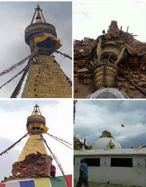 A look at Boudhanath Stupa after this recent quake