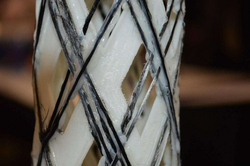 3D Printed carbon fibers within thermoplastics