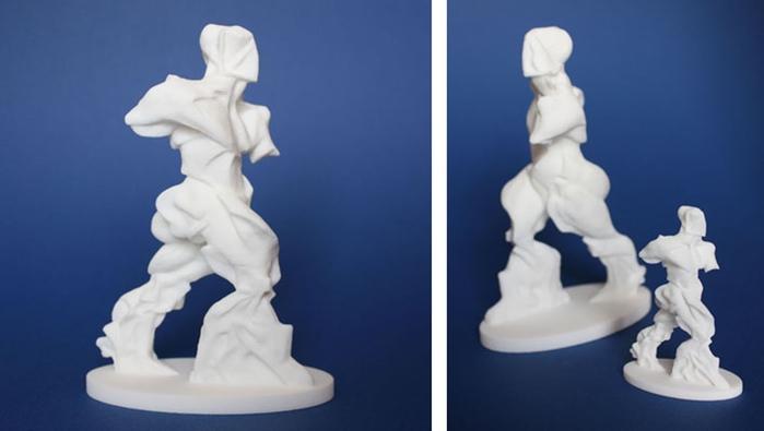 Matt Smith's recreation of Boccioni's lost work, Spiral Expansion of Muscles in Movement (or Action), 1913, plaster original.