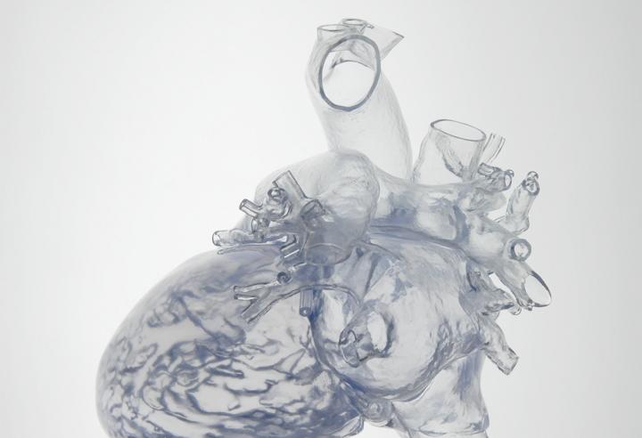 3D model of a heart 3d printed from Mimics Innovation Suite data.