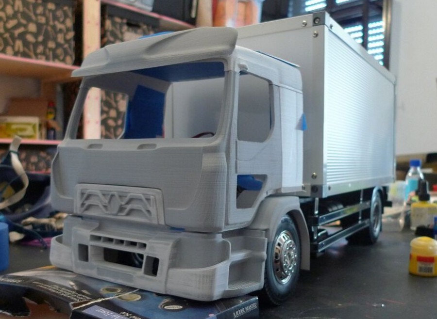 3D Printing Helped Deliver This Scratch Built RC Renault Truck Replica