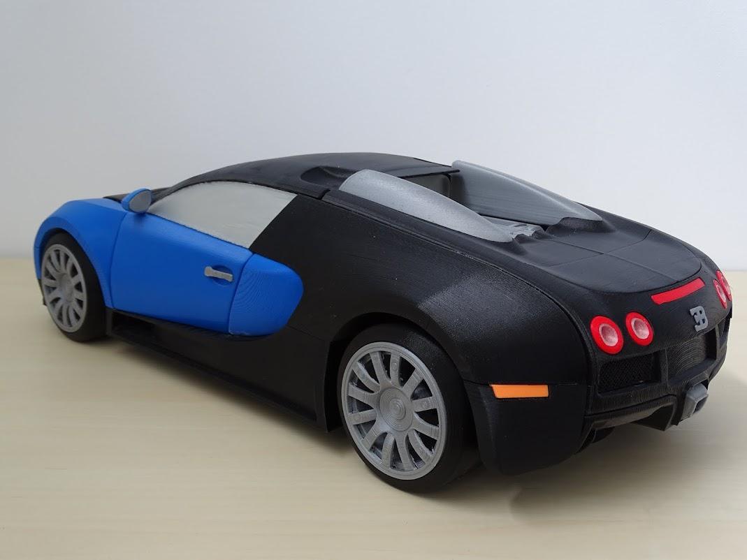 ‘HBot 3D’ 3D Prints an Amazing Bugatti Veyron 18 Scale