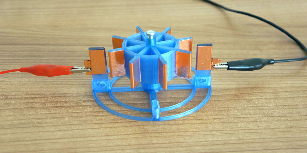 middelalderlig gerningsmanden tennis Maker 3D Prints His Own Electrostatic Motor - 3DPrint.com | The Voice of 3D  Printing / Additive Manufacturing