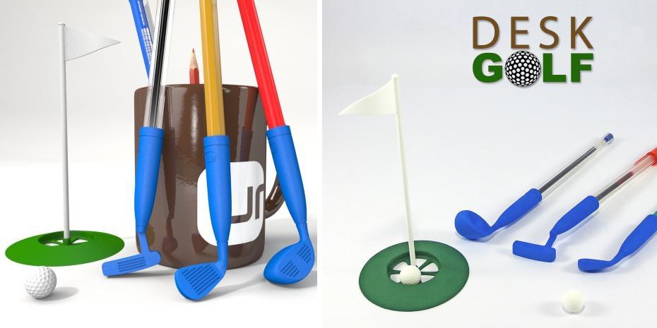 This Addicting 3d Printed Desk Golf Game Will Keep You Busy For