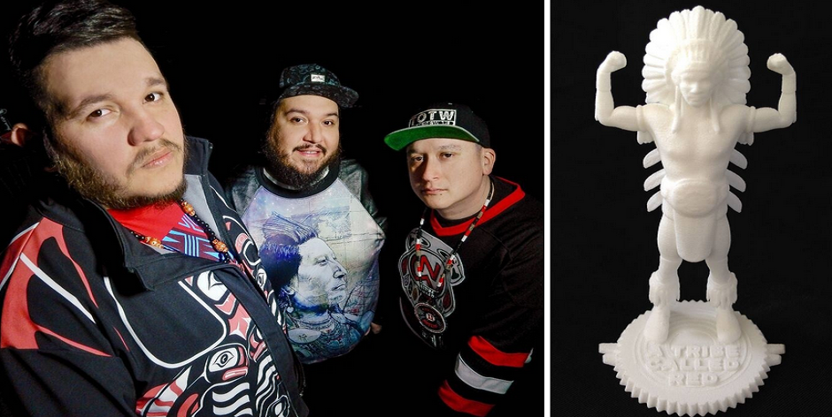 3D Printed Wrestling Action Figure to Accompany 'A Tribe Called Red's' Album Release