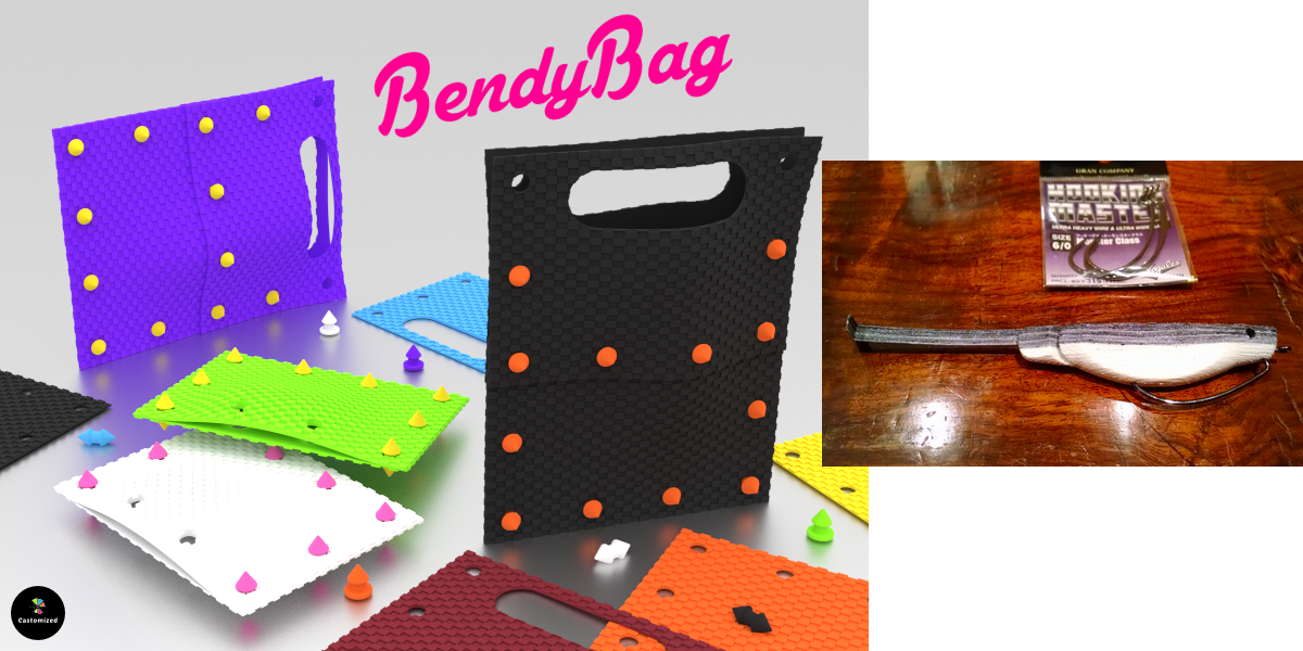 Modular, Flexible, 3D Printed ‘BendyBag’ is the Winner of the NinjaFlex / 3DShare Design Contest