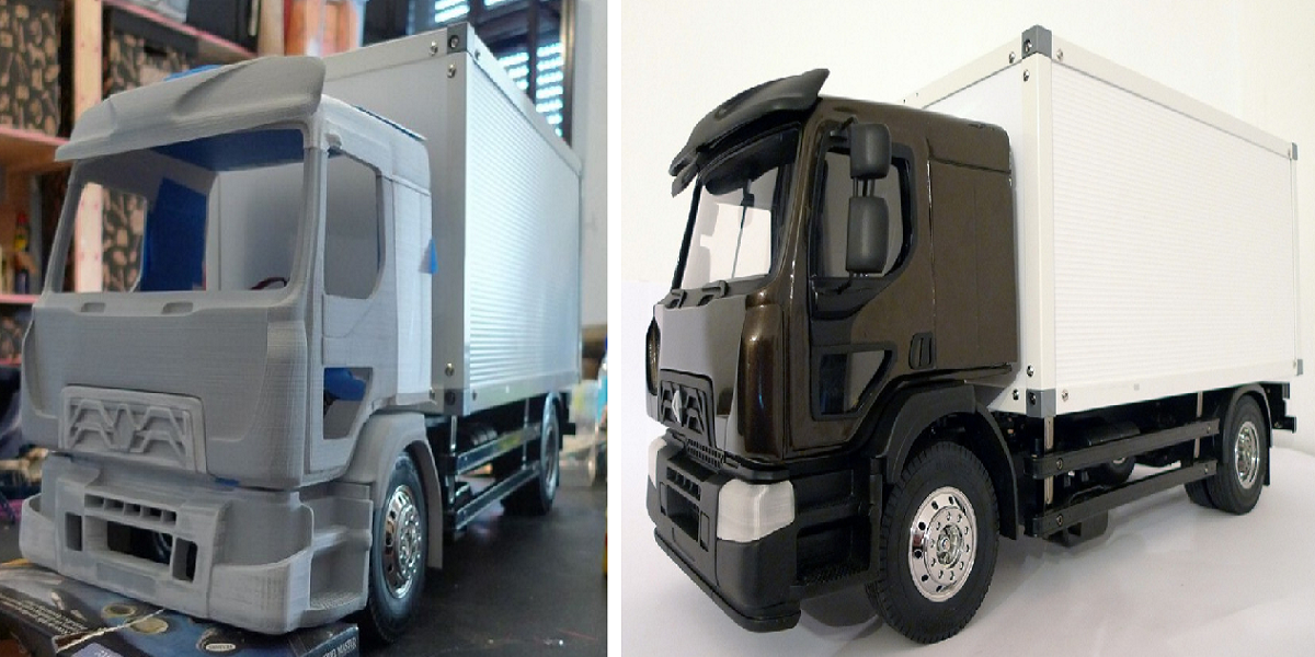 3D Printing Helped Deliver This Scratch Built RC Renault Truck Replica 3DPrint.com | The Voice of 3D Printing / Additive Manufacturing