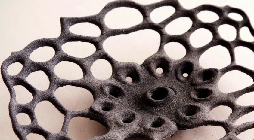 3D printed rubber object