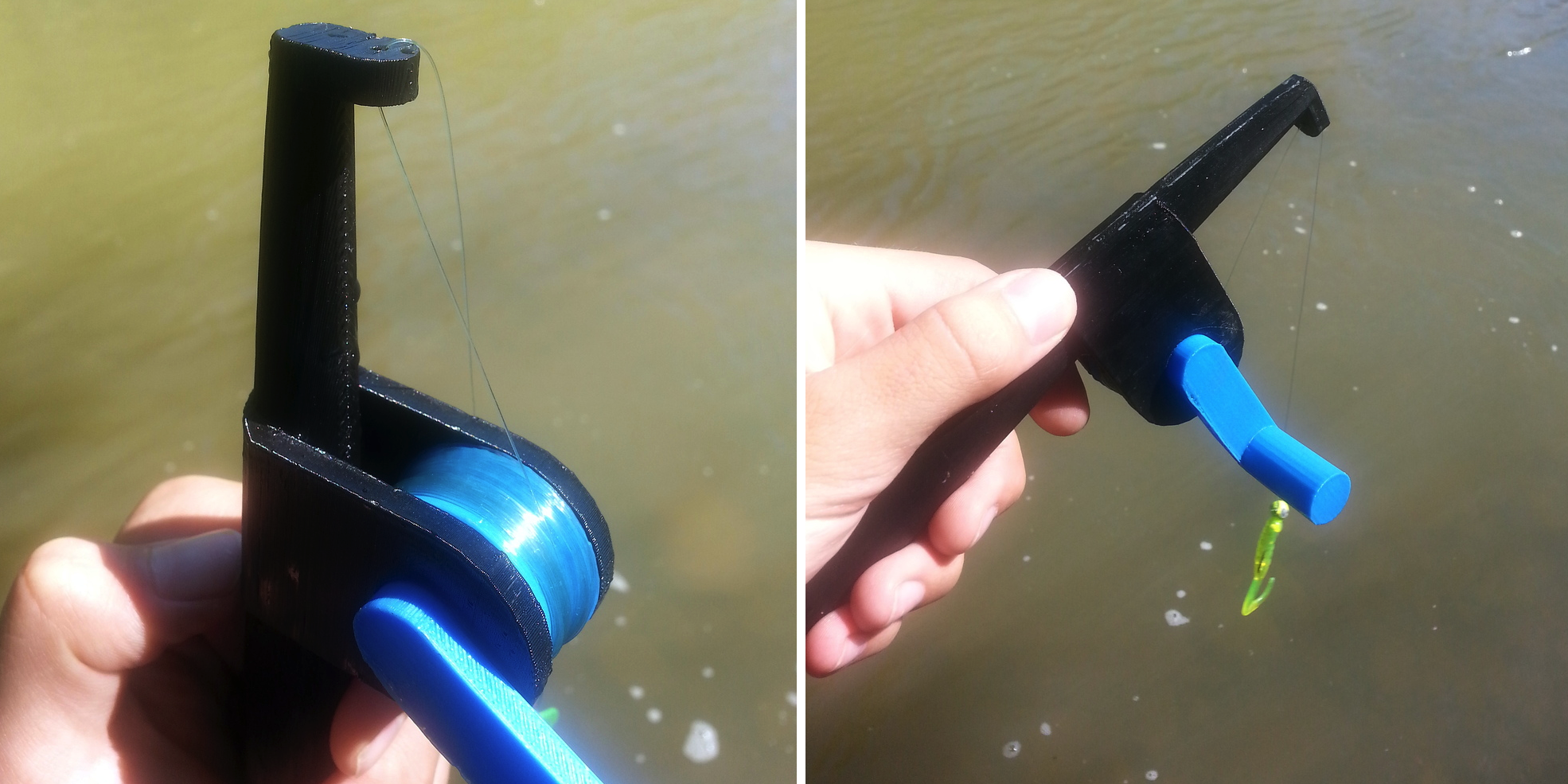 Man Catches a Fish on this Fully 3D Printed Fishing Rod & Reel 