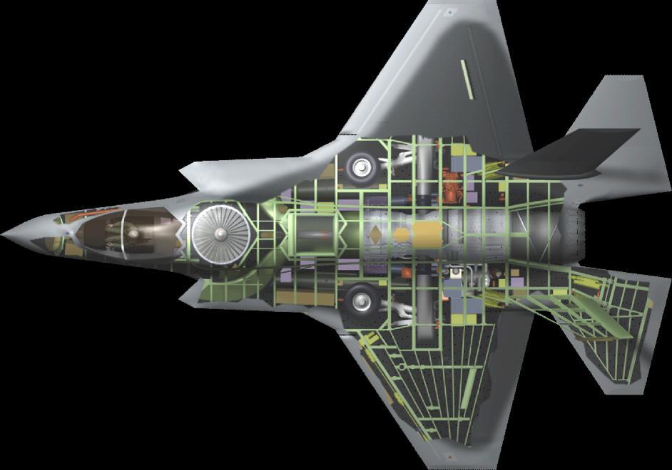 F-35B Cutaway Diagram with Liftfan | Norsk is Collaborating with Lockheed Martin to 3D Print Titanium Parts