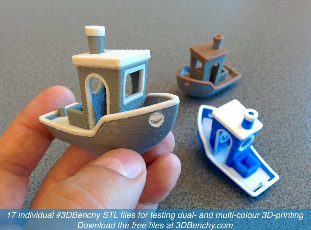 Creative Tools Releases New Dual Extrusion / Multi-Color #3DBenchy for