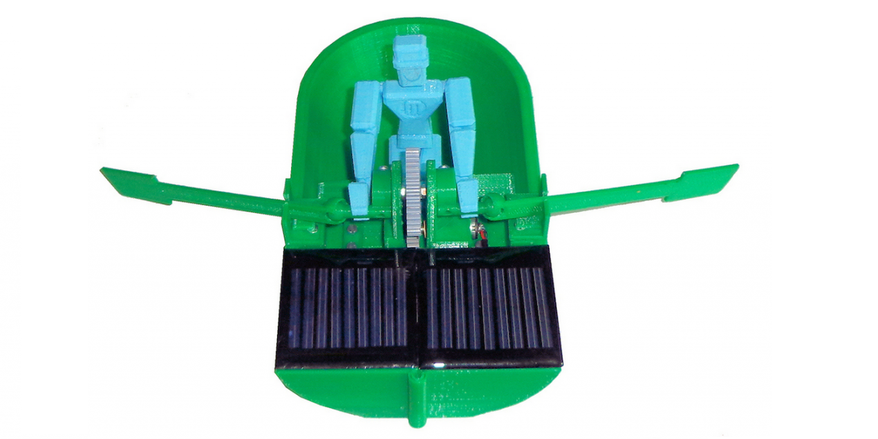 3D Print a Solar Powered Rowboat Driven by MakerBot Man