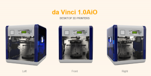 The da Vinci 1.0 AiO 3D Printer from XYZprinting.
