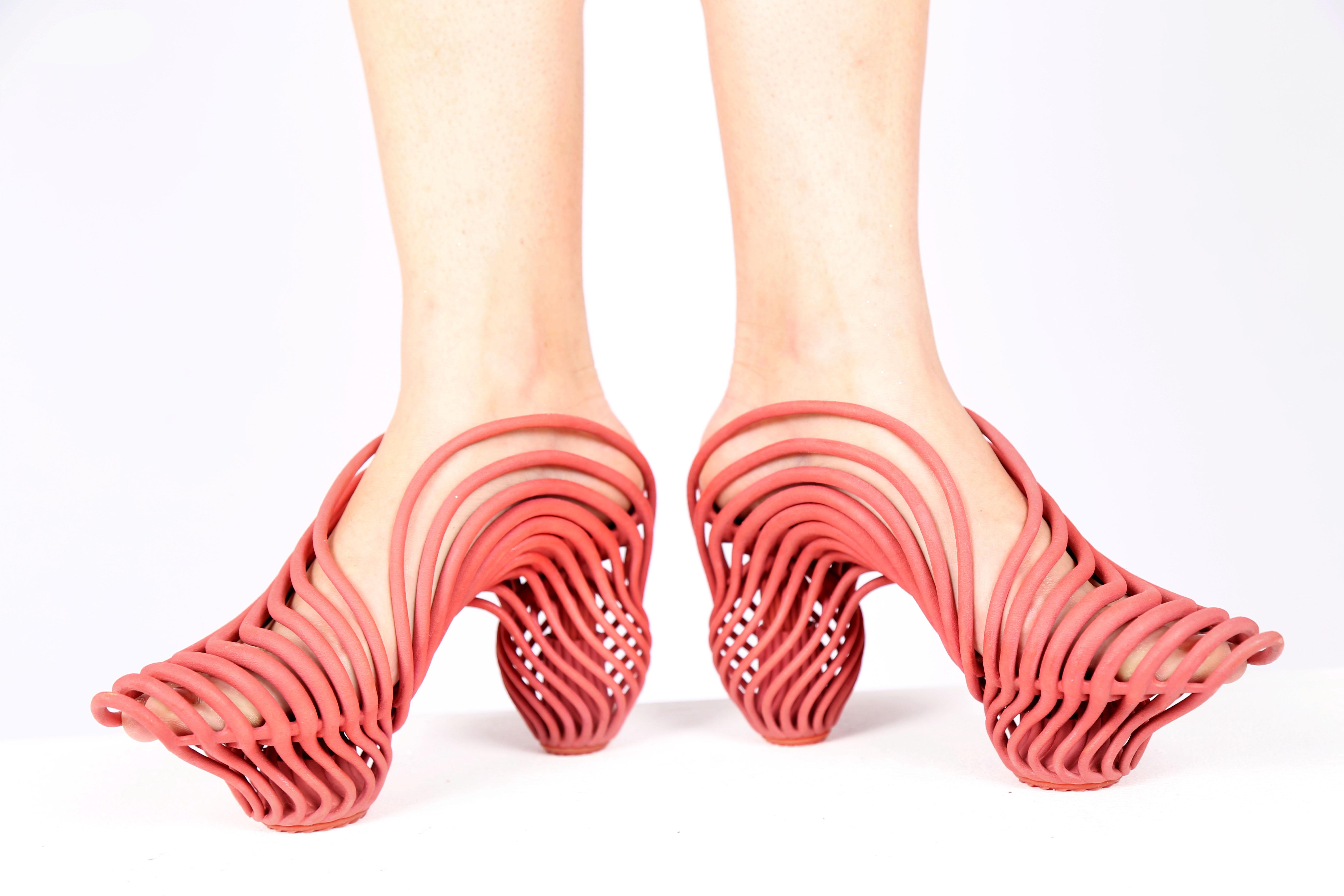 3D Printed Shock-Absorbing Shoes 