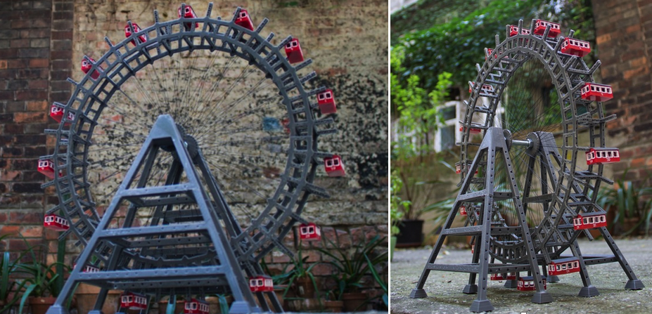 Designer Creates Working 3D Printed Replica of Vienna’s Iconic Riesenrad Ferris Wheel
