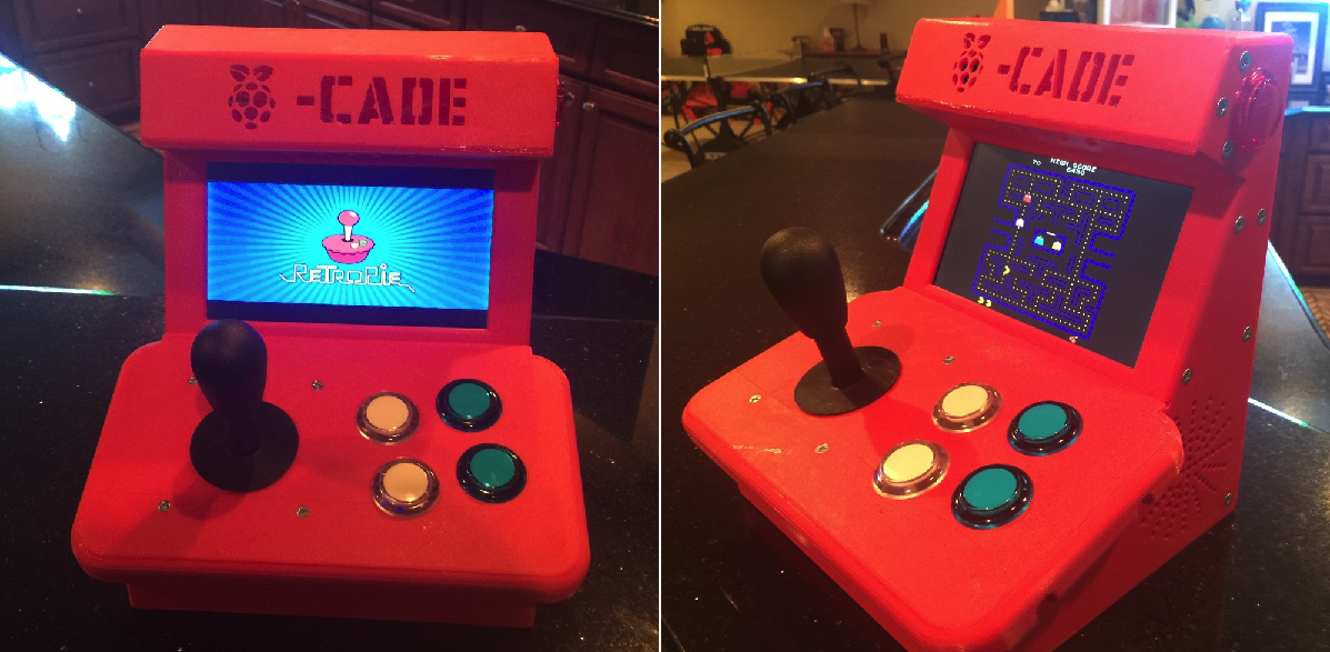 Gamer Creates Printed Pi-Cade, Retro Style Desktop Arcade Game With Raspberry Pi 2 - 3DPrint.com | The Voice of 3D Printing / Additive Manufacturing