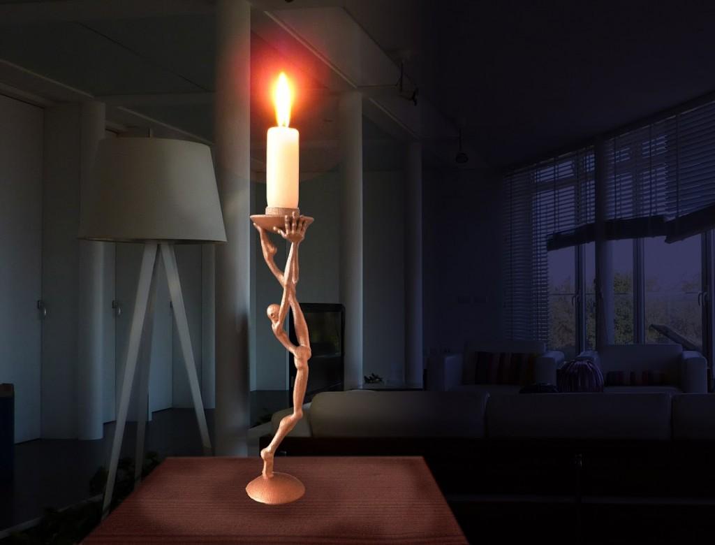 Striding man- 3D printed candleholder- Kai Bracher (3)