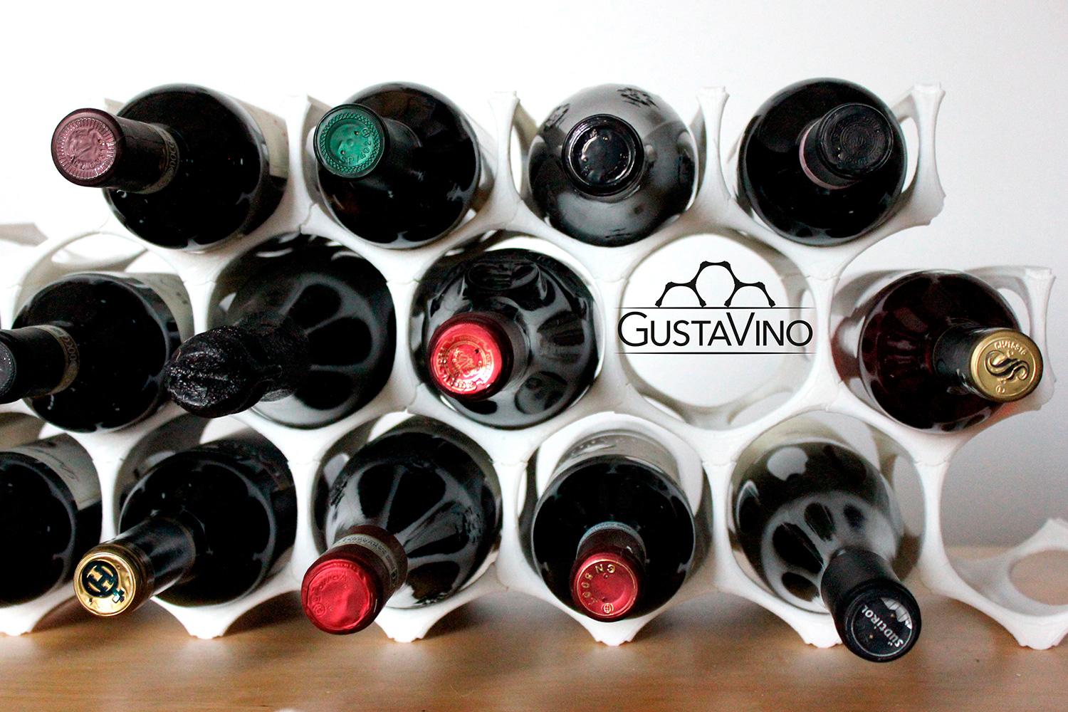 The 3D Printed GustaVino Wine Rack is Modular, Inspired by Nature - 3DPrint.com | The Voice of 3D / Additive