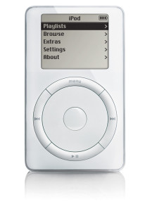First generation iPod. Not waterproof.