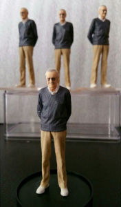 3D printed Stan Lee and his backup dancers.