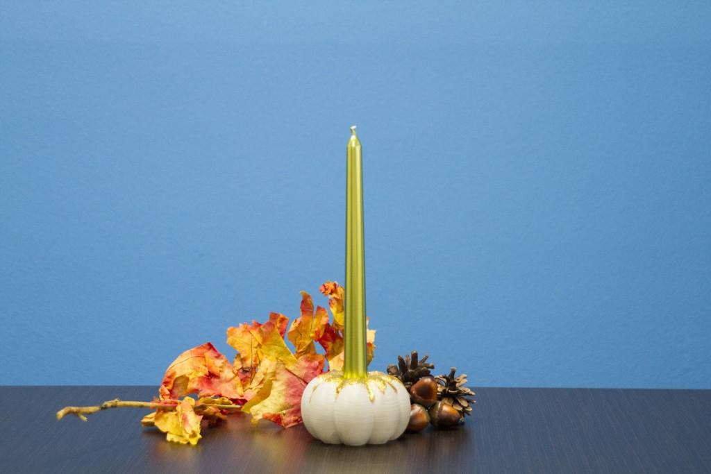 pumpkin candle holder