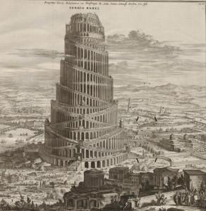 Turris Babel (Tower of babel) by Athanasius Kircher.