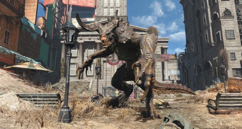 Deathclaw from Fallout 4. You do not want to meet one of these guys. 