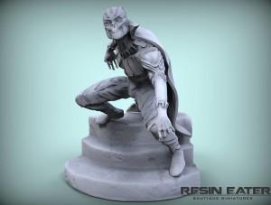 Custom designed Black Panther statue.