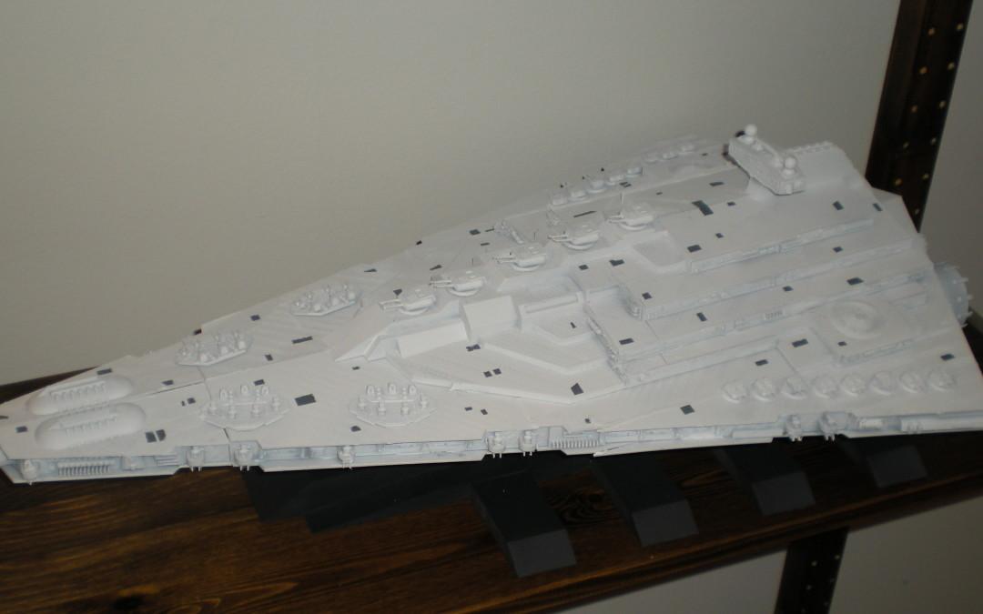 This Massive 3D Printed Star Wars Star Destroyer is Two Feet Long