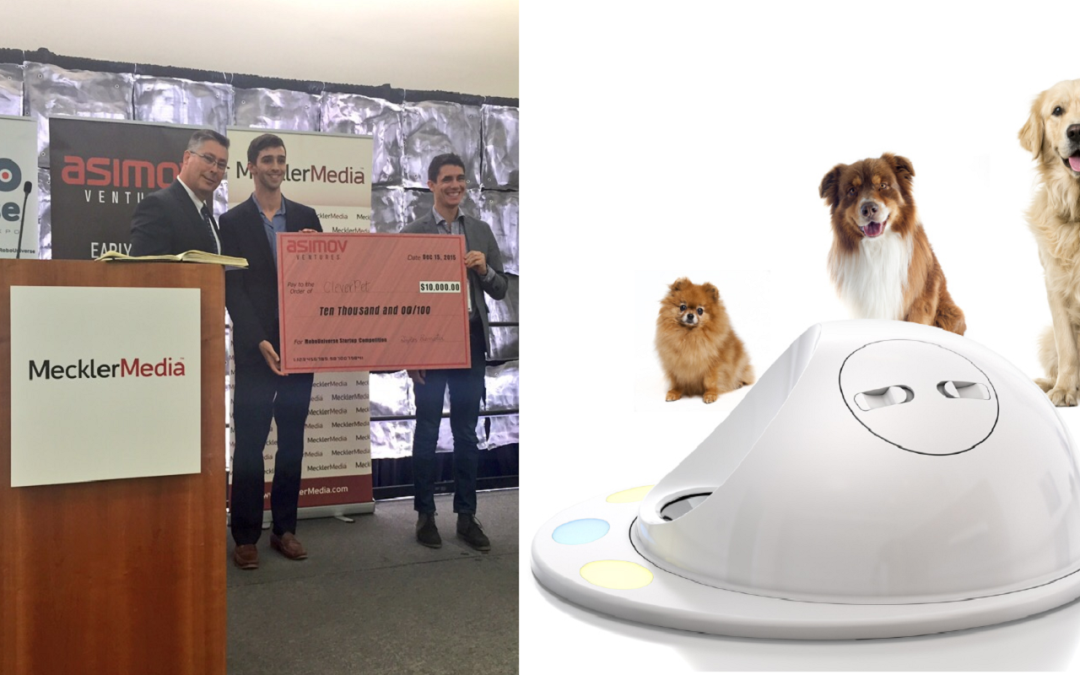 CleverPet Startup Wins First Place & a $10,000 Check in MecklerMedia’s RoboGameChanger Startup Competition