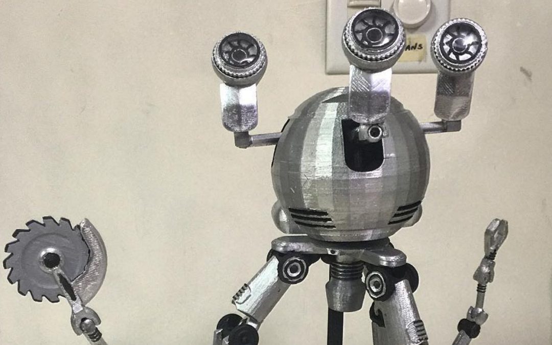 Fallout 4 Super Fan 3D Prints an Awesome Articulated Codsworth Figure