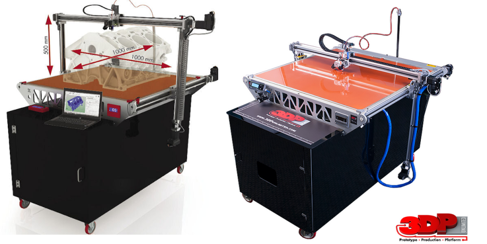 The 3D Platform large format 3DP1000 industrial grade 3D printer.