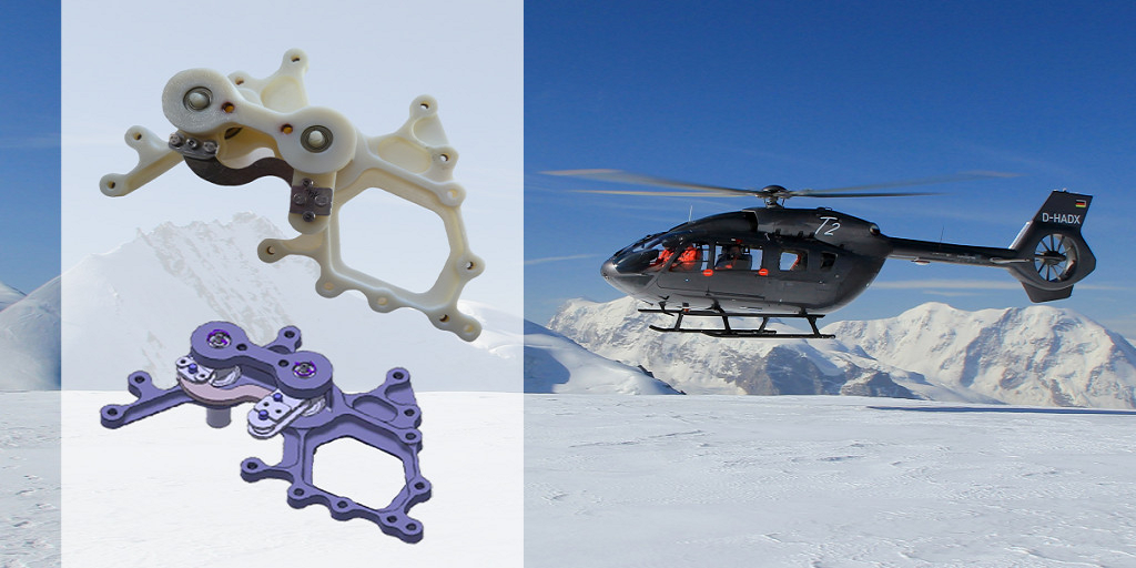 German RepRap X400 Delivers New Windshield Wiper System for Airbus Helicopters