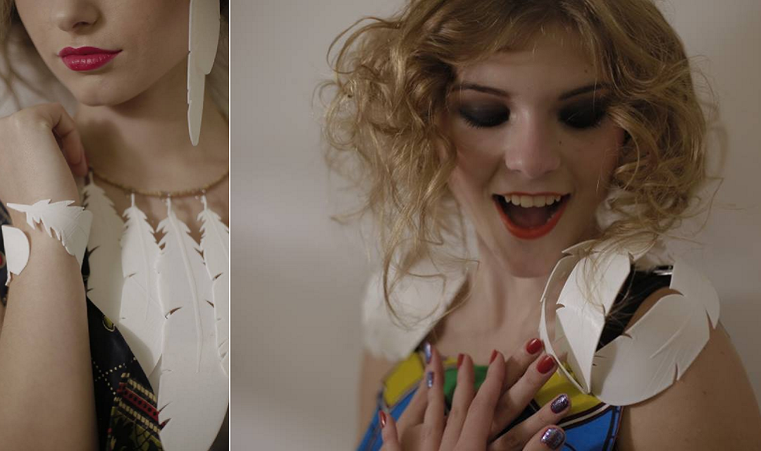Mama Earth, Featuring Neyma: BEEVERYCREATIVE Provides 3D Printed Tribal Feather Accessories for Fashion Line