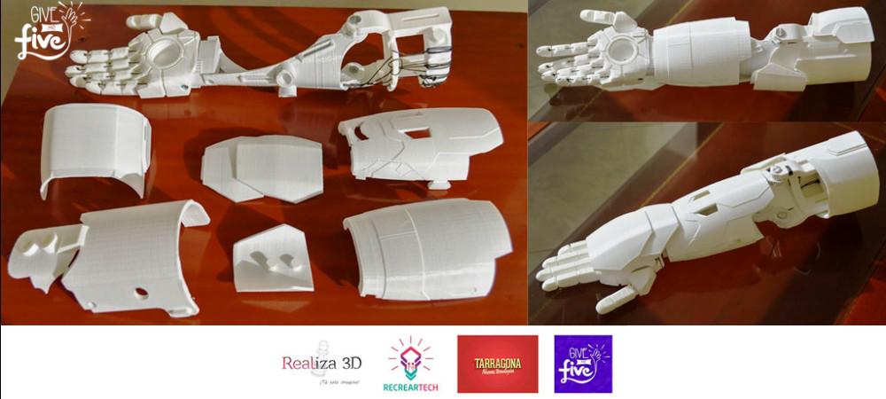 3D printed parts for Jose's Iron Man arm.