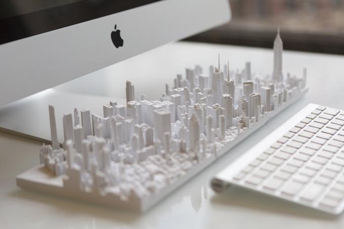 Tiny 3D Printed Model of Manhattan Shatters Kickstarter Funding Goals