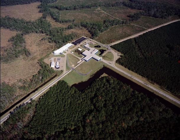 Aerial photo of LIGO Livingston