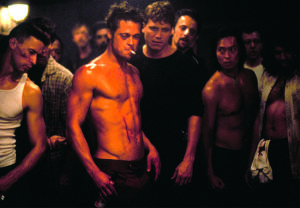 Every male wants Brad Pitt's body from Fight Club.