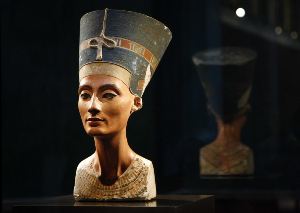 The real statue of Nefertiti as pictured at the Neues Museum in Berlin October 15, 2009. The famous bust is part of a permanent Egyptian exhibition and papyrus collection.