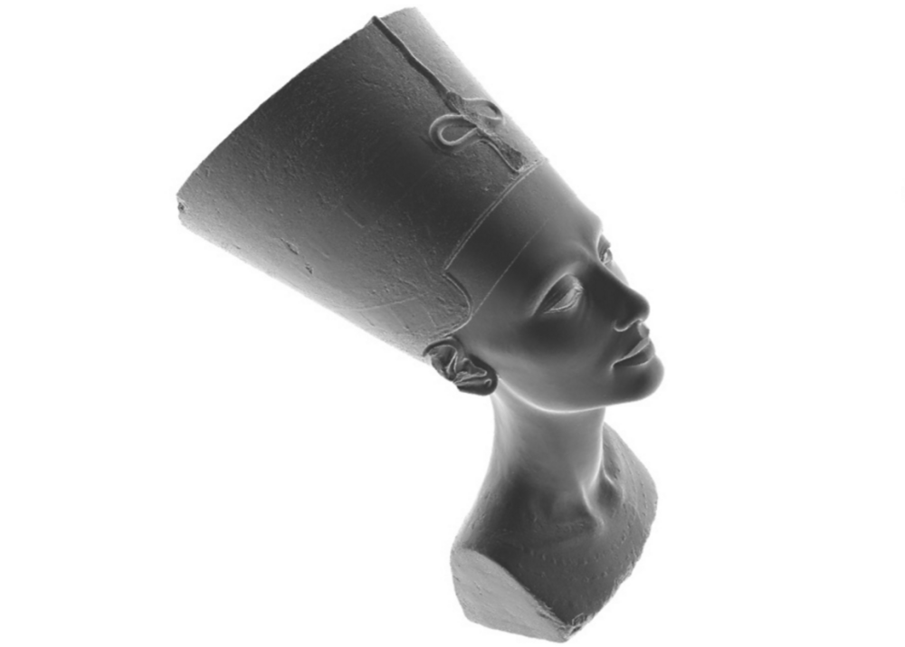 The Nefertiti scan as released by Nelles and Al-Badri.