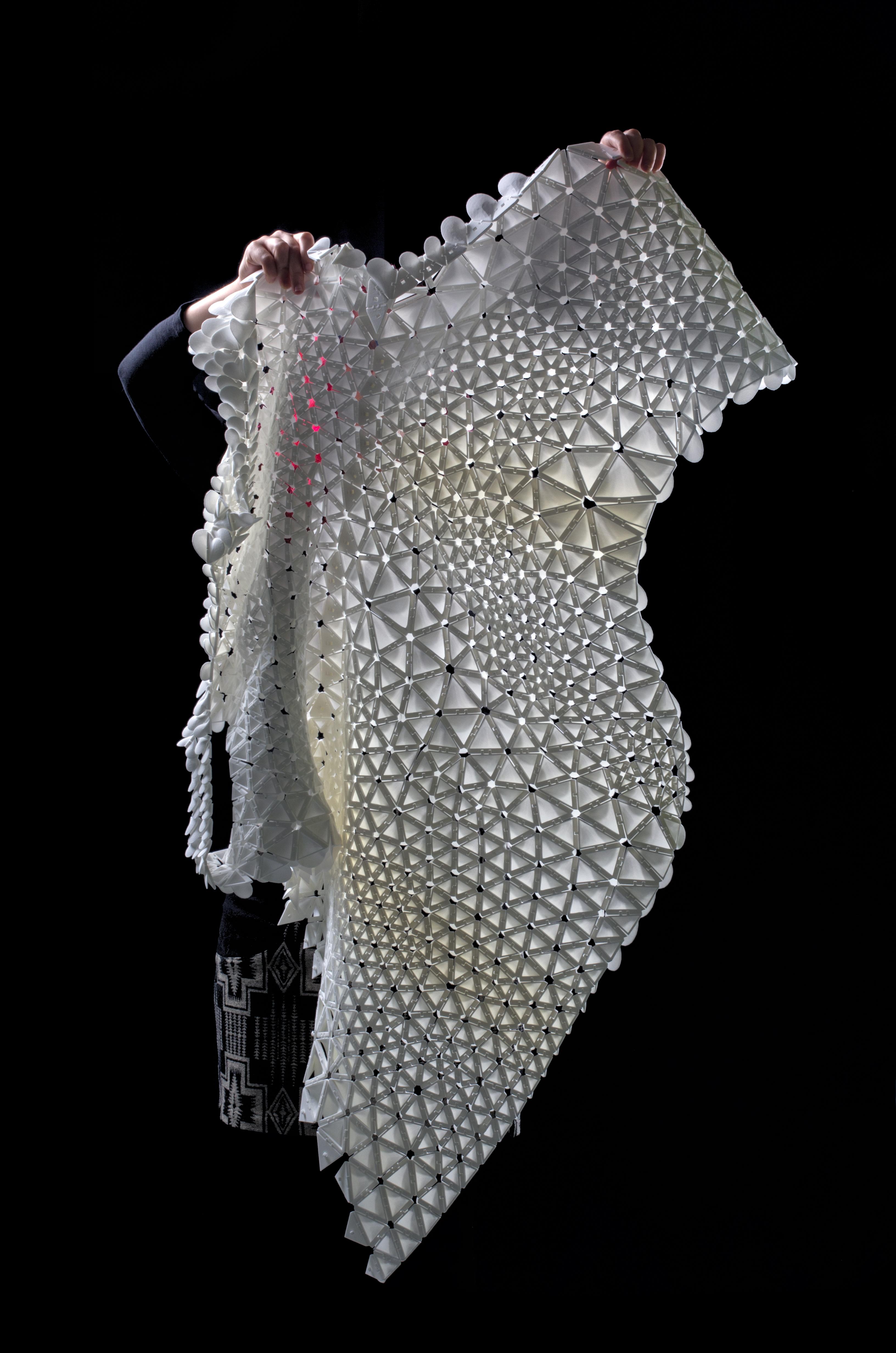 Nervous System Unveils New 3D Printed Kinematics Petal Dress | 3DPrint