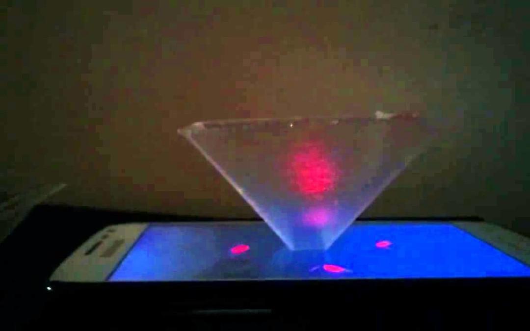Amazing 3D Printed Holographic Pyramid Turns Your Smartphone into a Hologram